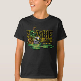Camiseta T do caçador do zombi