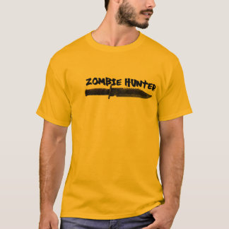 Camiseta T do caçador do zombi do design de DJS