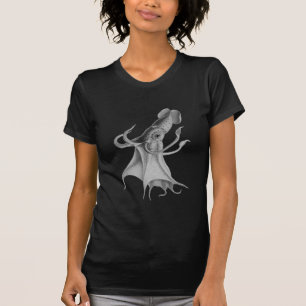 Camiseta T do calamar do vintage