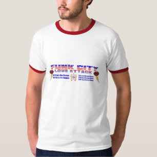 Camiseta T do campeonato do ataque do amor da cidade do