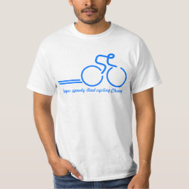 Camiseta T do cavaleiro da bicicleta do pai do campeão do