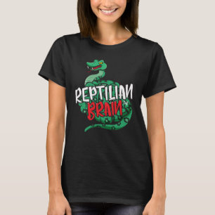 Camiseta T do cérebro do Reptilian