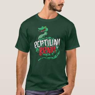 Camiseta T do cérebro do Reptilian