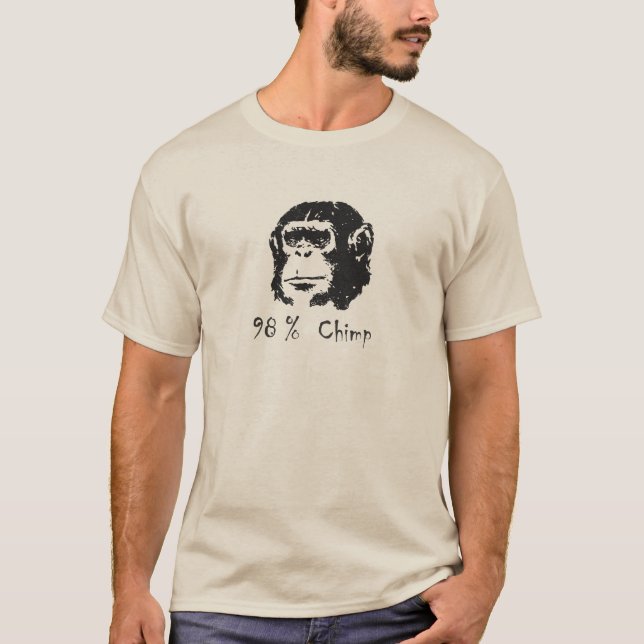 Camiseta T do chimpanzé de 98 por cento (Frente)