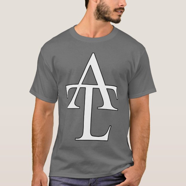 Camiseta T do cinza de ATL (Frente)