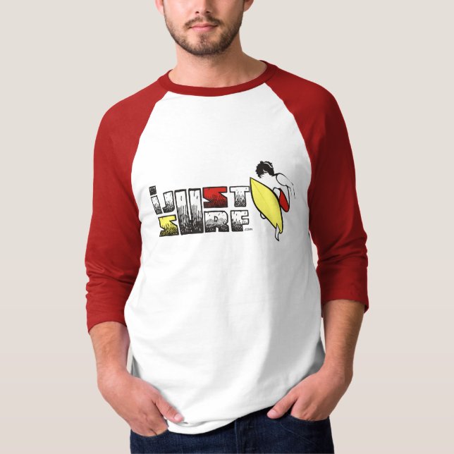 Camiseta T do clássico do iJustSurf (Frente)
