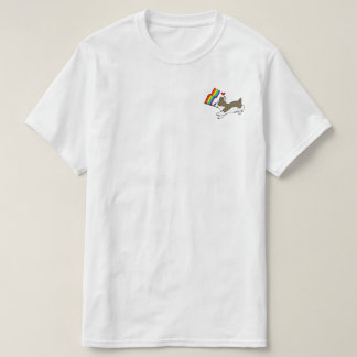 Camiseta T do Corgi do orgulho gay
