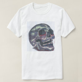 Camiseta T do crânio dos homens