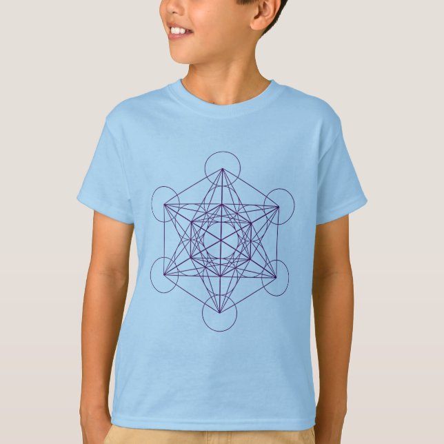 Camiseta T do cubo de Metatron (Frente)