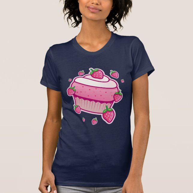 Camiseta T do cupcake da baga (Frente)