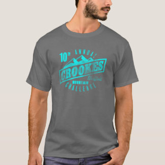 Camiseta T do desafio da montanha de Crookes no cinza