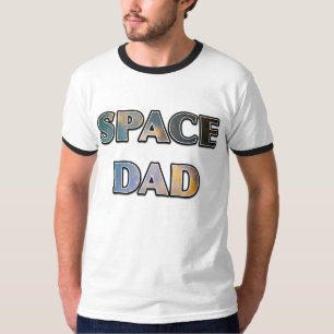 Camiseta T do design da nebulosa do PAI do ESPAÇO