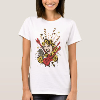 Camiseta T do design do pintinho da rocha