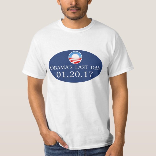 Camiseta T do dia de Obama último (Frente)
