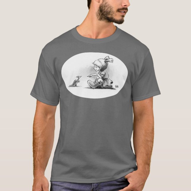 Camiseta T do dinossauro da vaia (Frente)