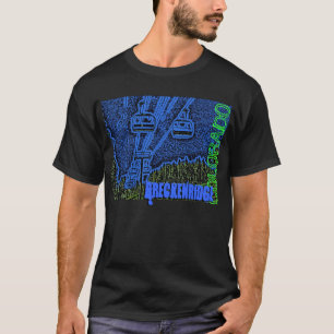 Camiseta T do elevador de esqui de Breckenridge Colorado