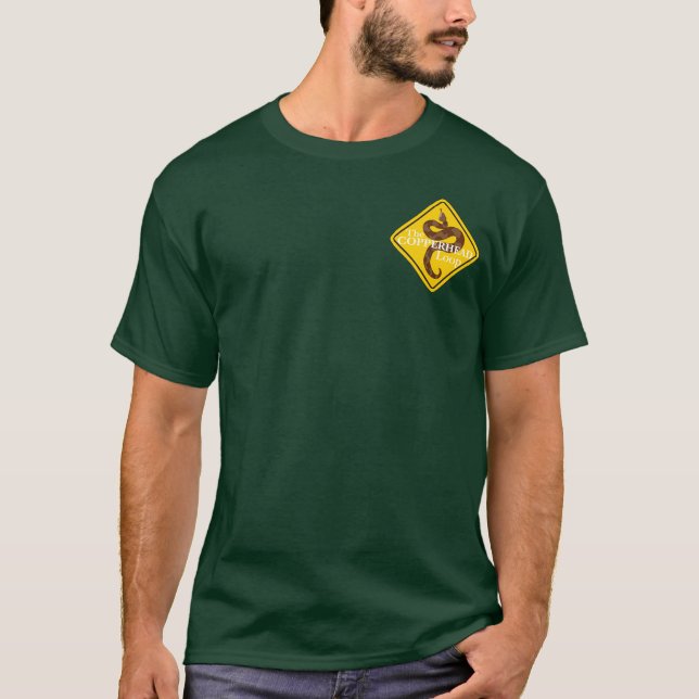 Camiseta T do emblema do diamante do laço de Copperhead (Frente)