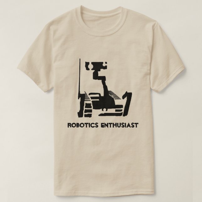 Camiseta T do entusiasta da robótica (Frente do Design)
