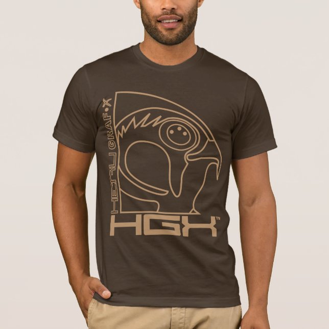 Camiseta T do esboço de HGX Tan (Frente)
