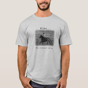 Camiseta T do esporte do amante do cavalo