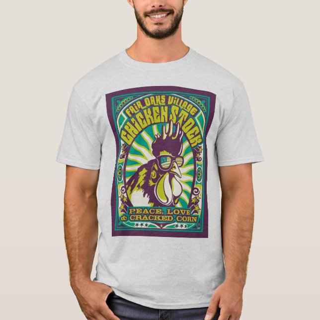 Camiseta T do estoque de galinha de 2009 homens (Frente)