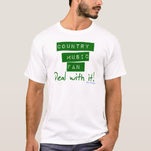 Camiseta T do fã de música country