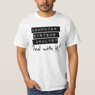 Camiseta T do fã do analista dos sistemas informáticos