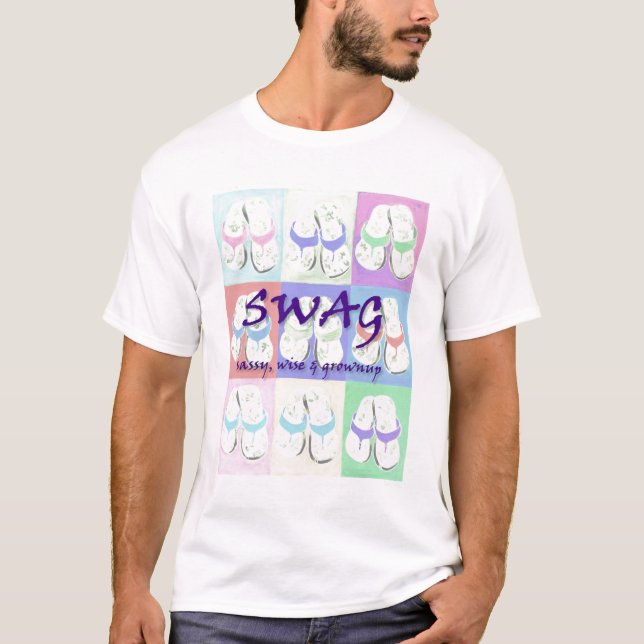 Camiseta T do flip-flop dos GANHOS nos Pastels (Frente)