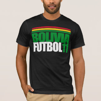 Camiseta T do futebol 11 de Bolívia