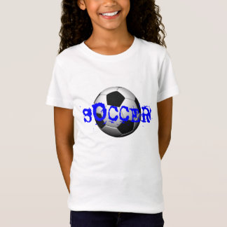 Camiseta T do FUTEBOL da menina