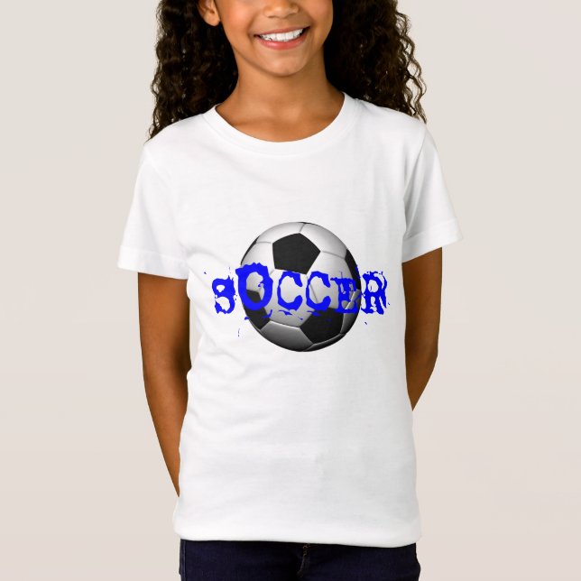 Camiseta T do FUTEBOL da menina (Frente)