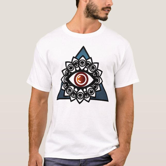 Camiseta T do gráfico da mandala (Frente)