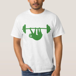 Camiseta T do Gym da preguiça (verde)