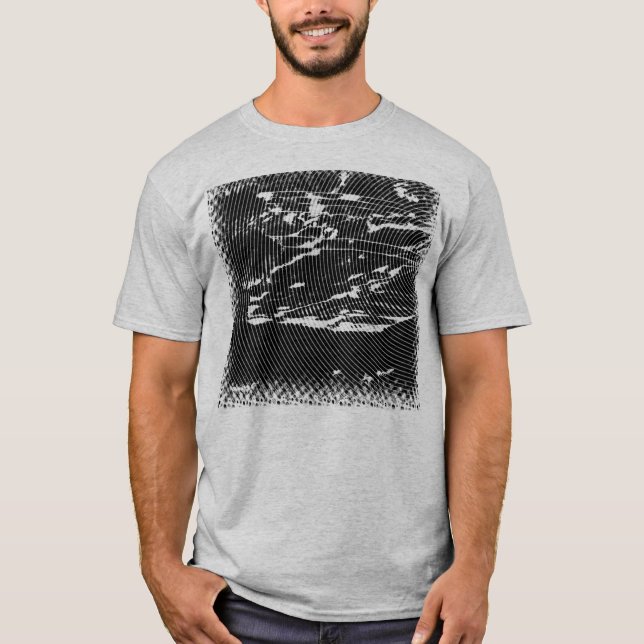 Camiseta T do Hexxus dos homens da fenda (Frente)