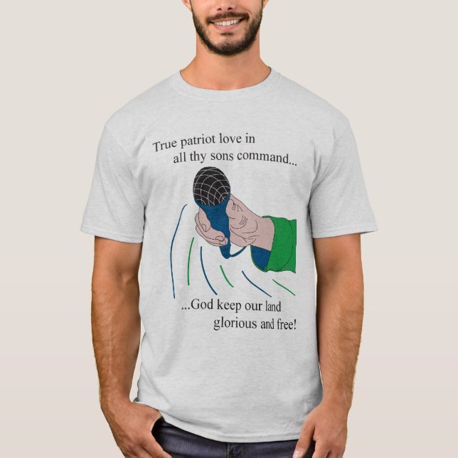 Camiseta T do hino dos Vancouver Canucks (Frente)