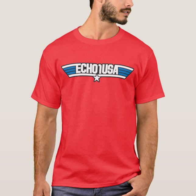 Camiseta T do homem do gelo de Echo1USA (Frente)