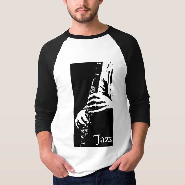 Camiseta T do jazz (Frente)