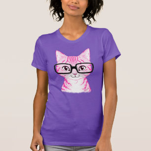 Camiseta T do jérsei das mulheres Nerdy tiradas mão da ar