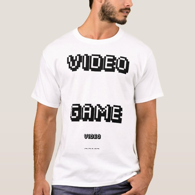 Camiseta T do JOGO DE VÍDEO (Frente)