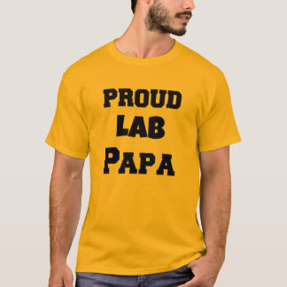 Camiseta T do laboratório - papá orgulhosa do laboratório