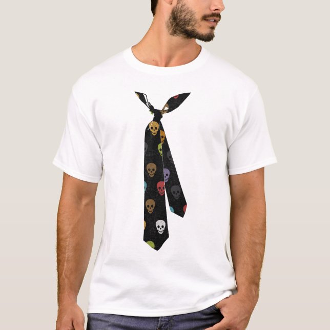 Camiseta T do laço de Skullz (Frente)