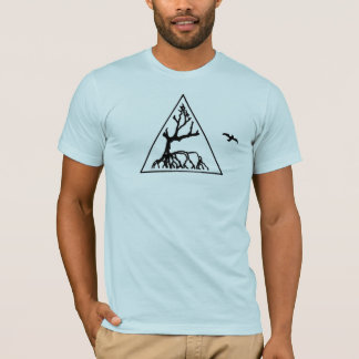 Camiseta T do logotipo da árvore dos manguezais do verão