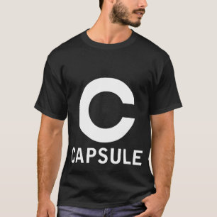 Camiseta T do logotipo da cápsula (gráfico branco)