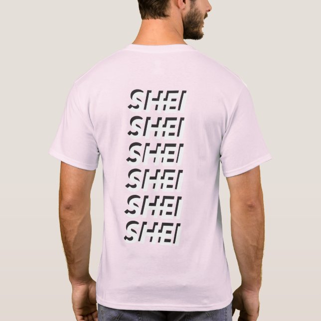 Camiseta T do logotipo da mania de SHEI (Verso)