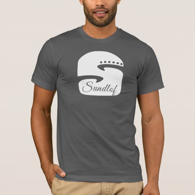 Camiseta T do logotipo das guitarra de Sundlof (Frente)