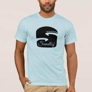 Camiseta T do logotipo das guitarra de Sundlof