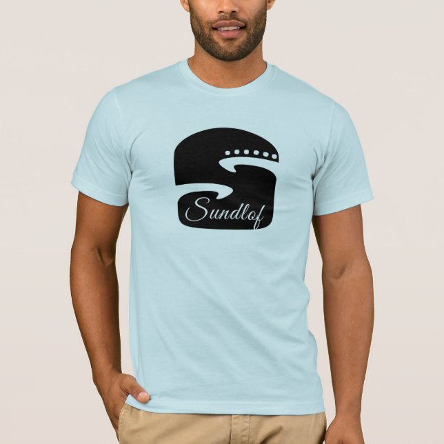 Camiseta T do logotipo das guitarra de Sundlof (Frente)