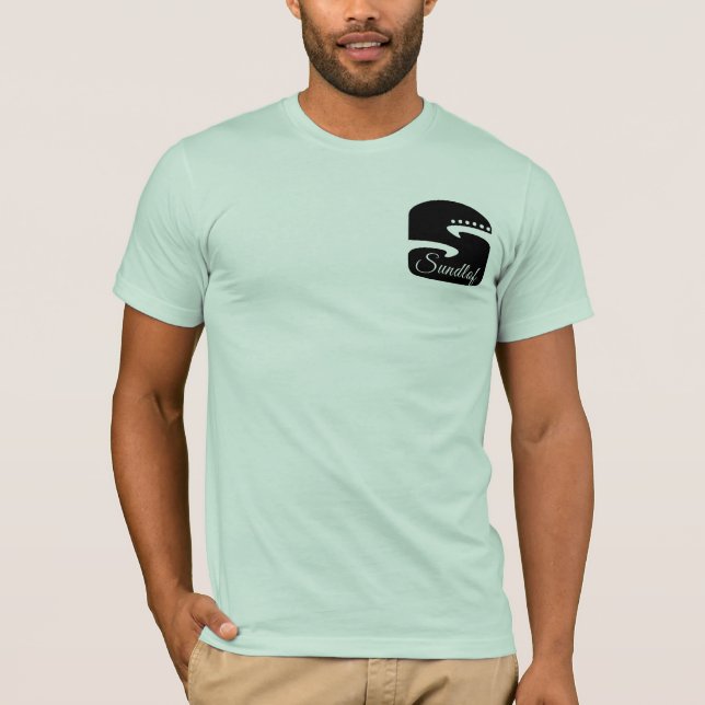 Camiseta T do logotipo das guitarra de Sundlof (Frente)