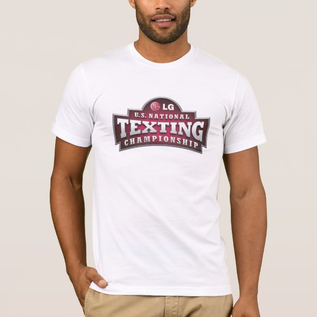 Camiseta T do logotipo de Texter (Frente)