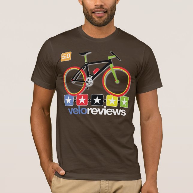 Camiseta T do logotipo de VeloReviews (Frente)
